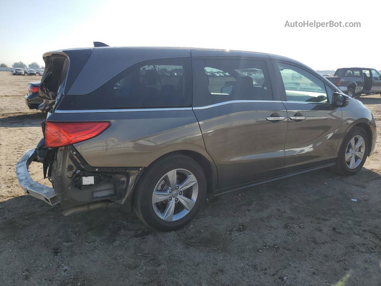 2019 Honda Odyssey Exl Gray vin: 5FNRL6H7XKB099367