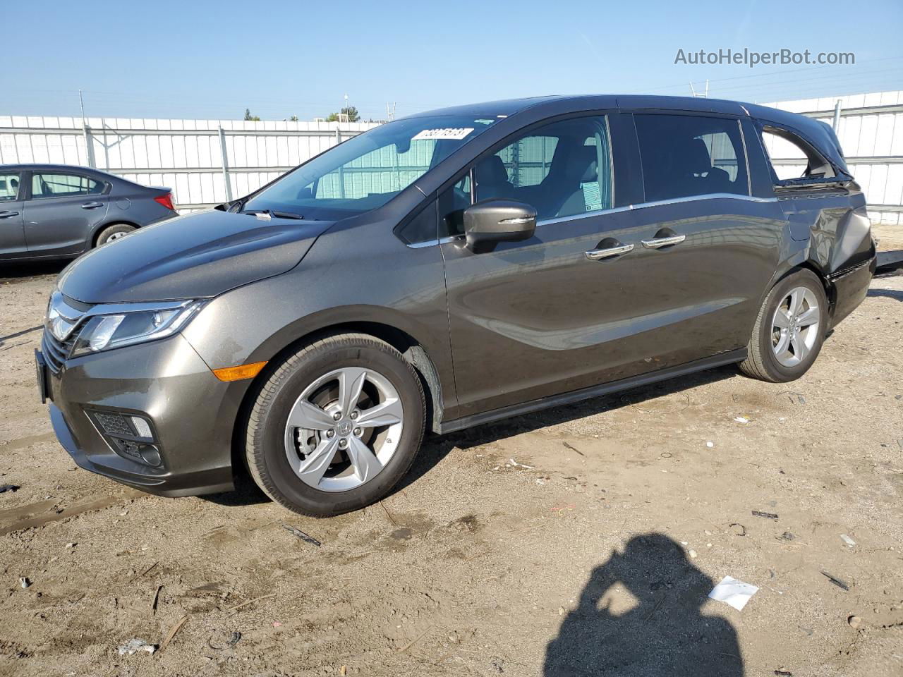 2019 Honda Odyssey Exl Gray vin: 5FNRL6H7XKB099367