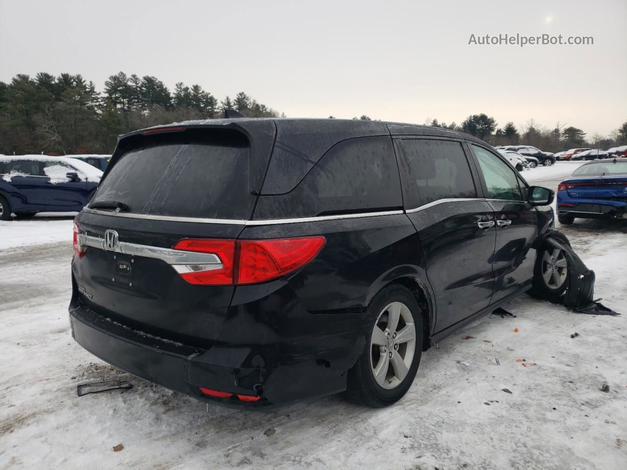 2020 Honda Odyssey Exl Черный vin: 5FNRL6H7XLB007417