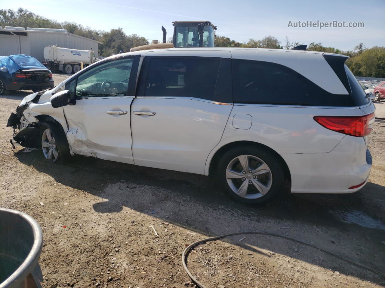 2020 Honda Odyssey Exl White vin: 5FNRL6H7XLB013346