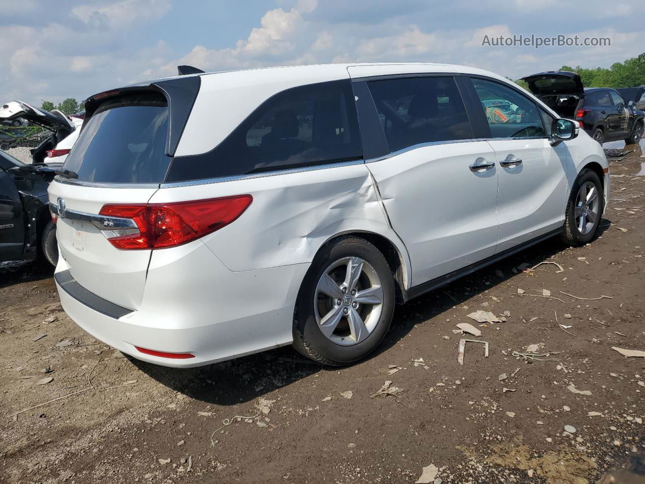 2020 Honda Odyssey Exl Белый vin: 5FNRL6H7XLB020930