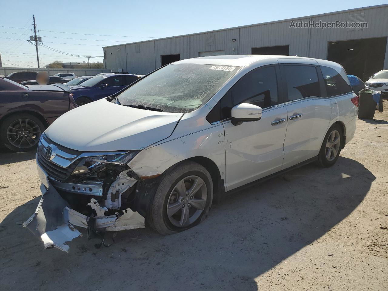 2020 Honda Odyssey Exl White vin: 5FNRL6H7XLB031474