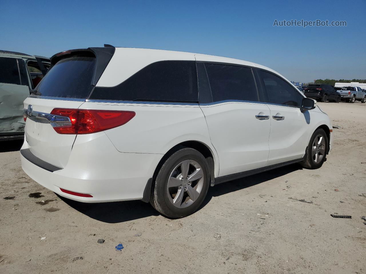 2020 Honda Odyssey Exl White vin: 5FNRL6H7XLB031474