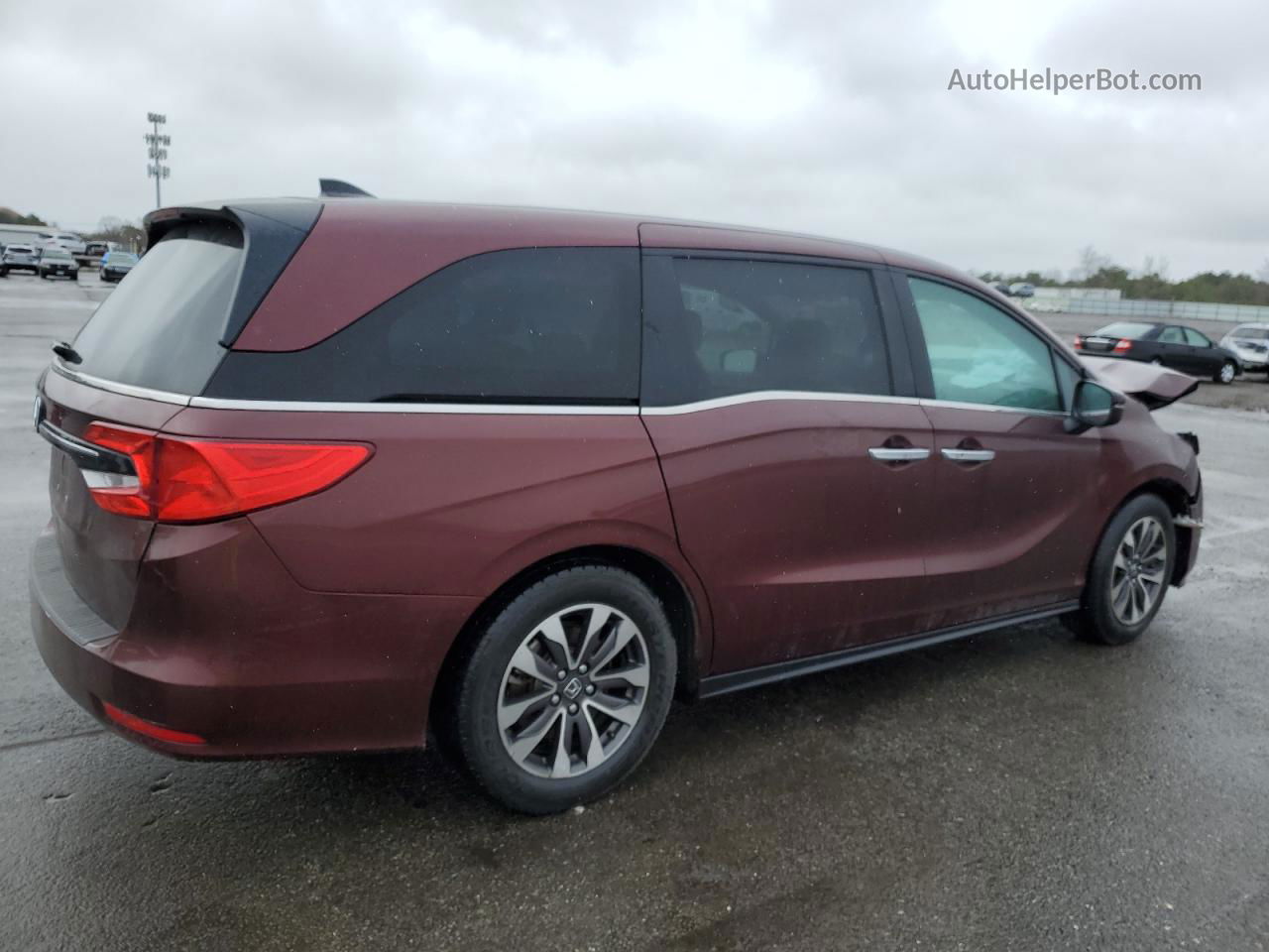 2021 Honda Odyssey Exl Maroon vin: 5FNRL6H7XMB002722