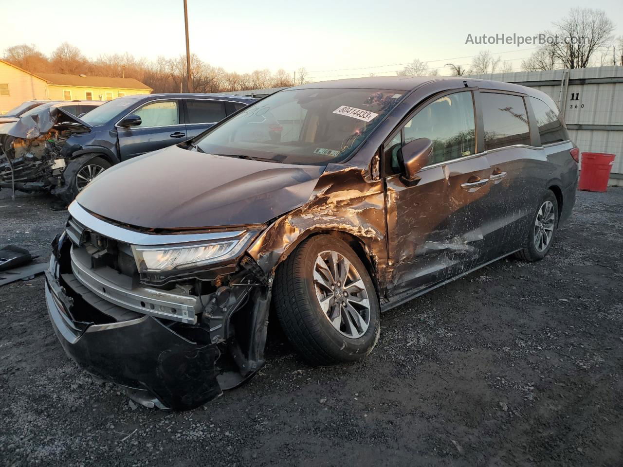 2021 Honda Odyssey Exl Charcoal vin: 5FNRL6H7XMB008603