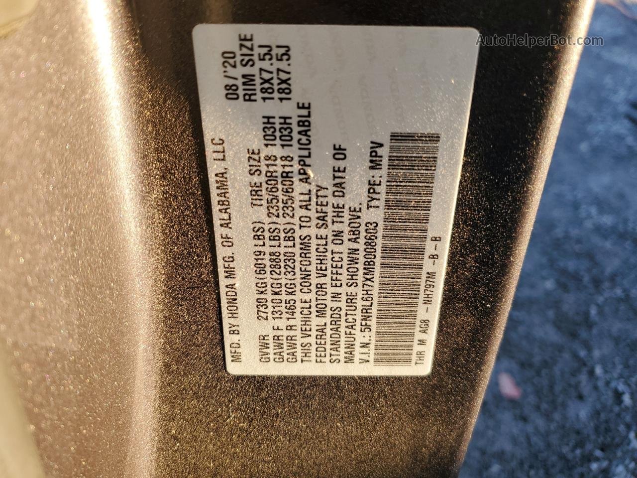 2021 Honda Odyssey Exl Charcoal vin: 5FNRL6H7XMB008603