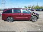 2021 Honda Odyssey Ex-l Burgundy vin: 5FNRL6H7XMB016250