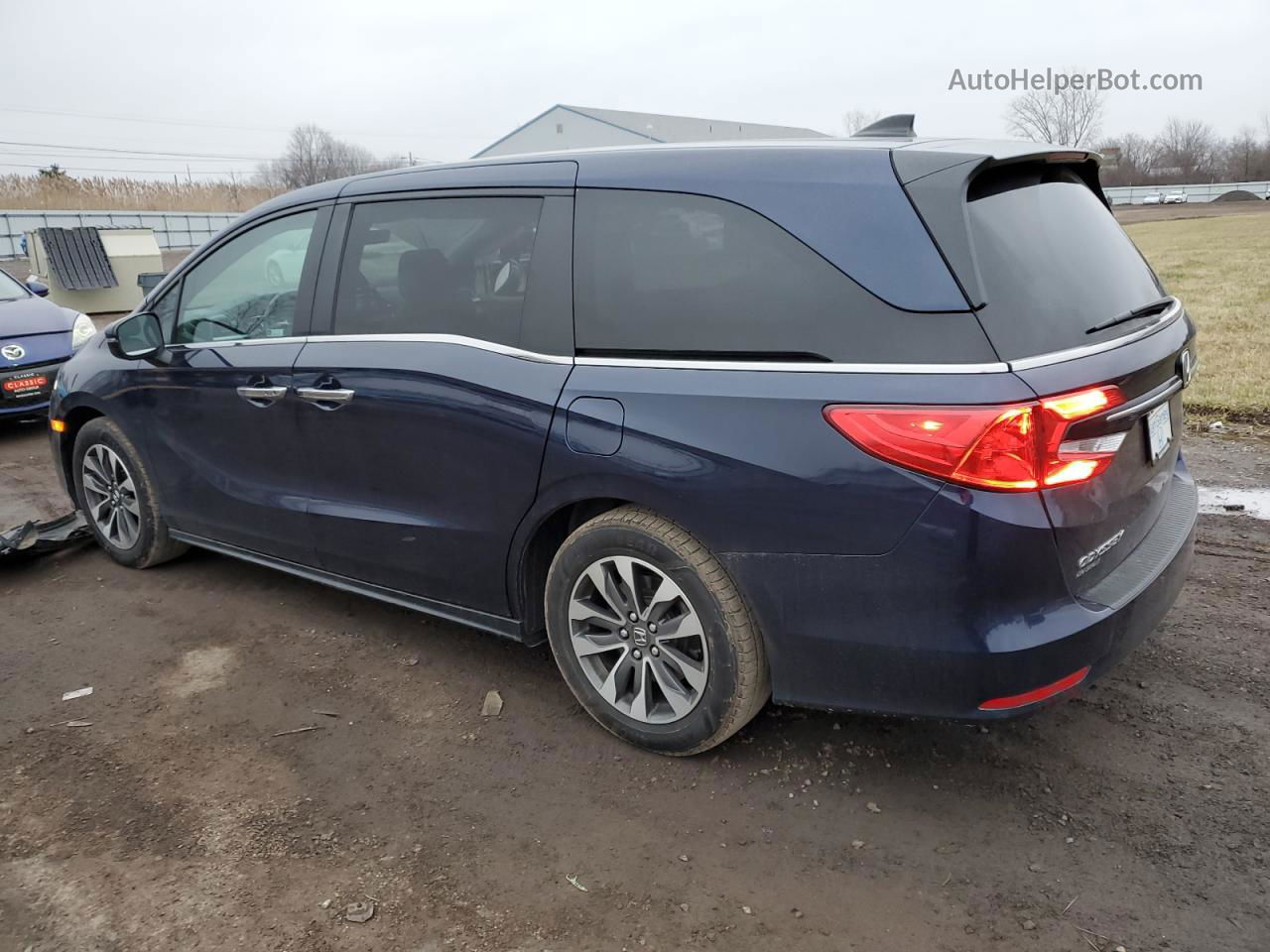 2021 Honda Odyssey Exl Синий vin: 5FNRL6H7XMB024672