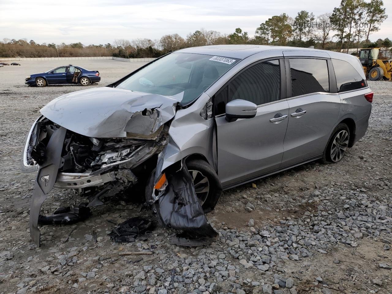 2021 Honda Odyssey Exl Серебряный vin: 5FNRL6H7XMB027426