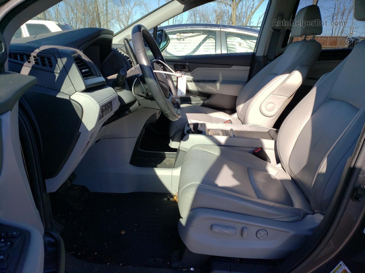 2019 Honda Odyssey Touring Gray vin: 5FNRL6H80KB078925