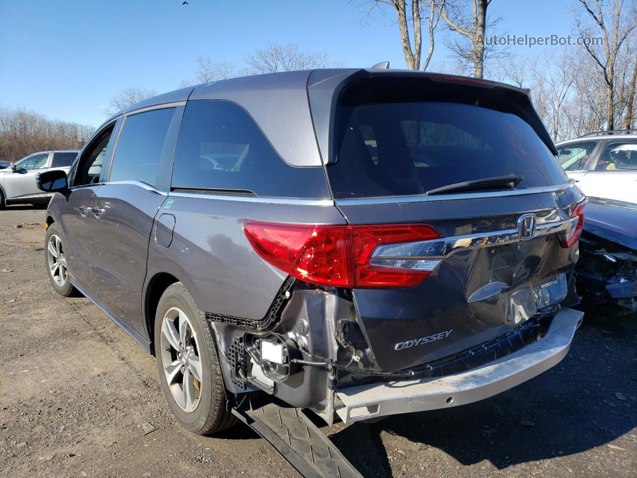 2019 Honda Odyssey Touring Серый vin: 5FNRL6H80KB078925