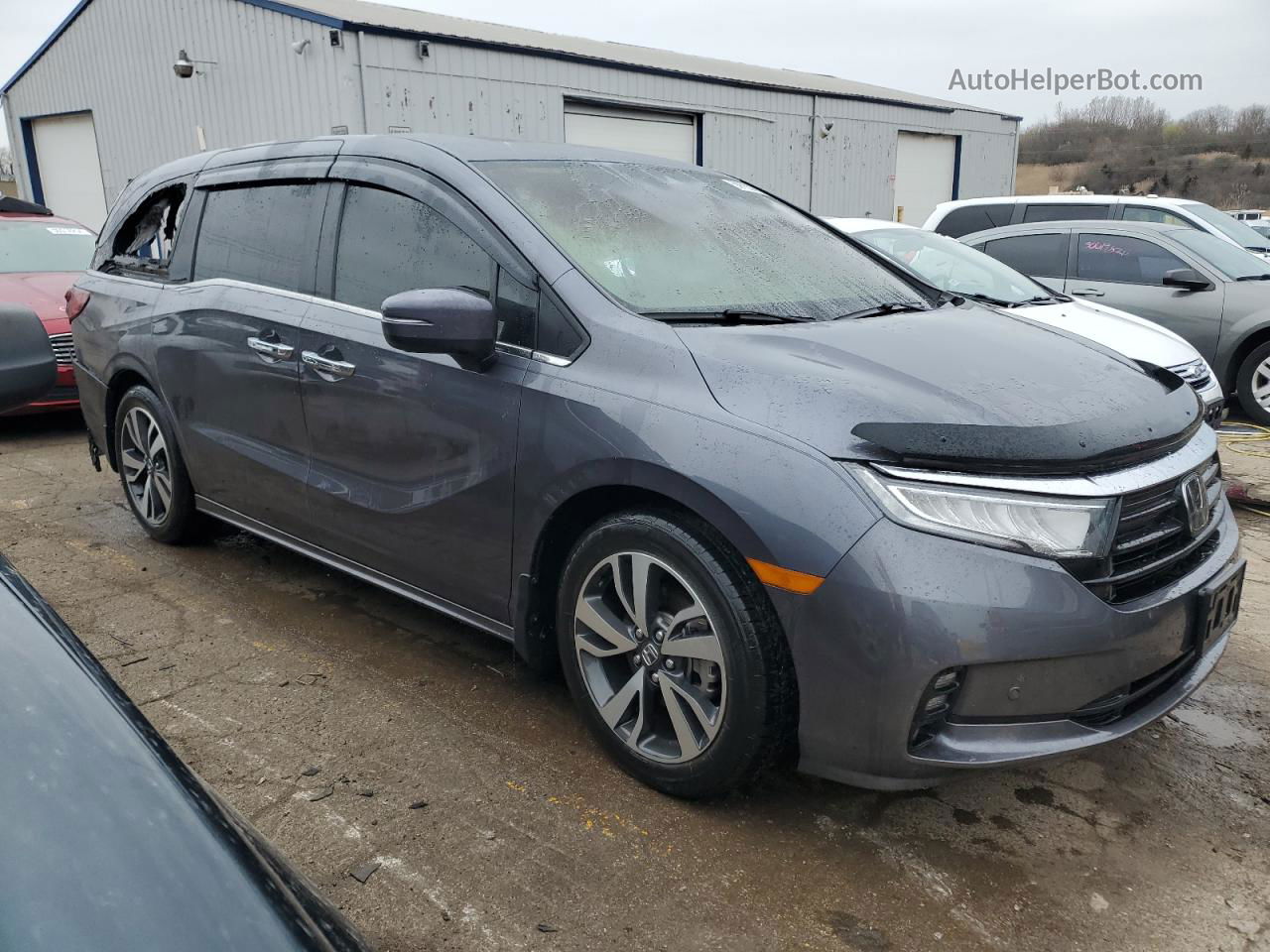 2021 Honda Odyssey Touring Синий vin: 5FNRL6H80MB013950