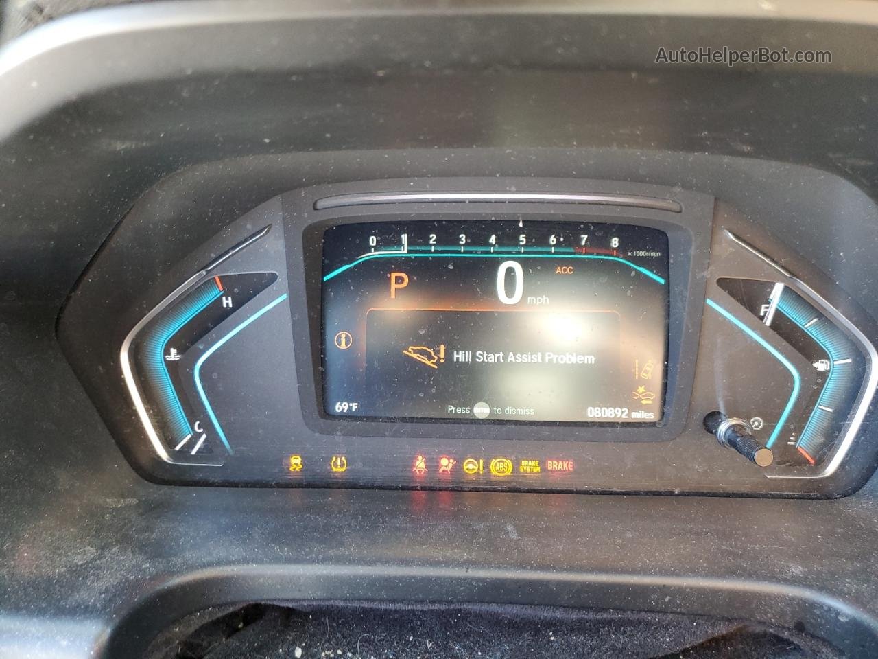 2019 Honda Odyssey Touring Gray vin: 5FNRL6H81KB015977