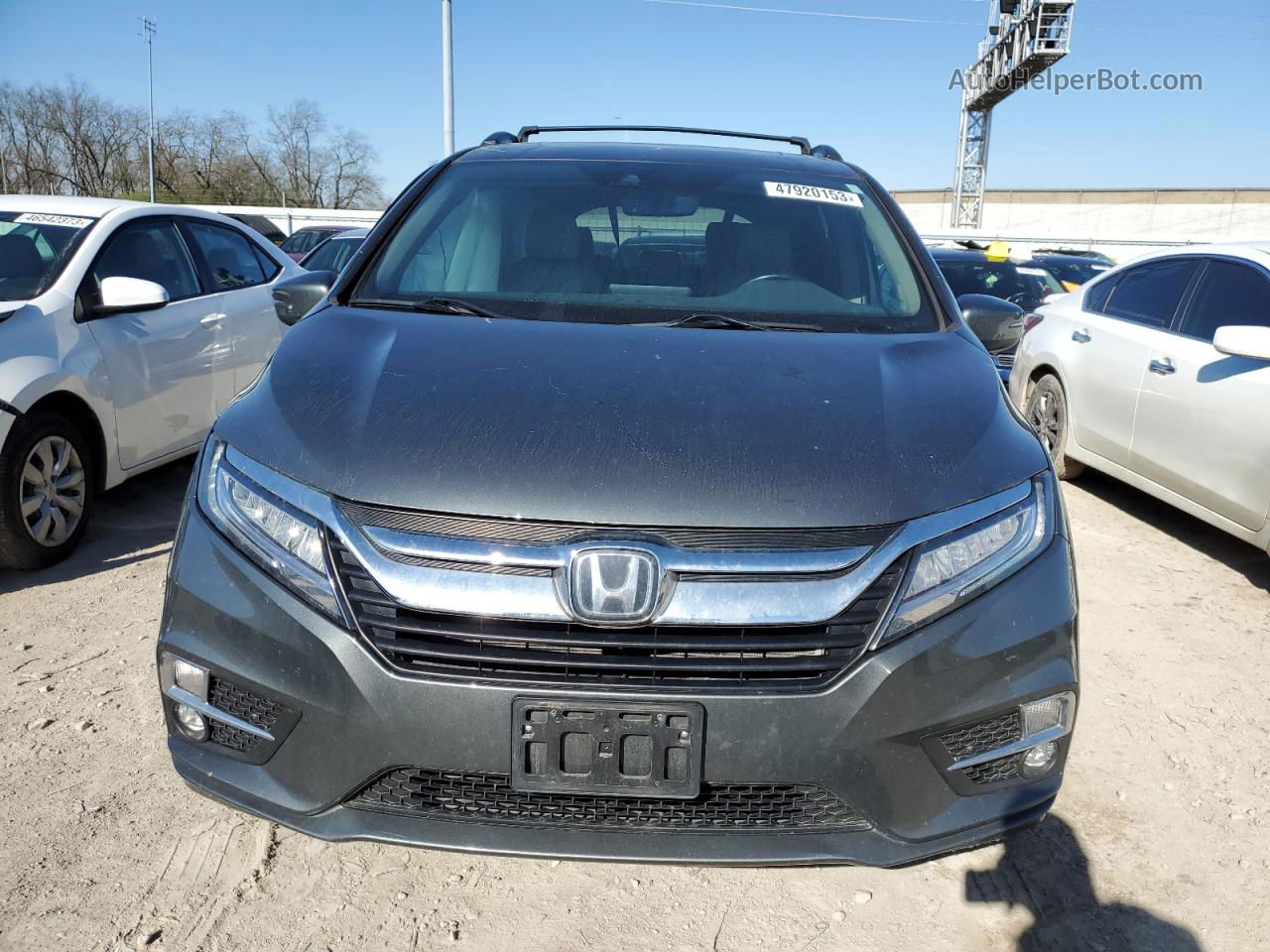 2019 Honda Odyssey Touring Gray vin: 5FNRL6H81KB015977