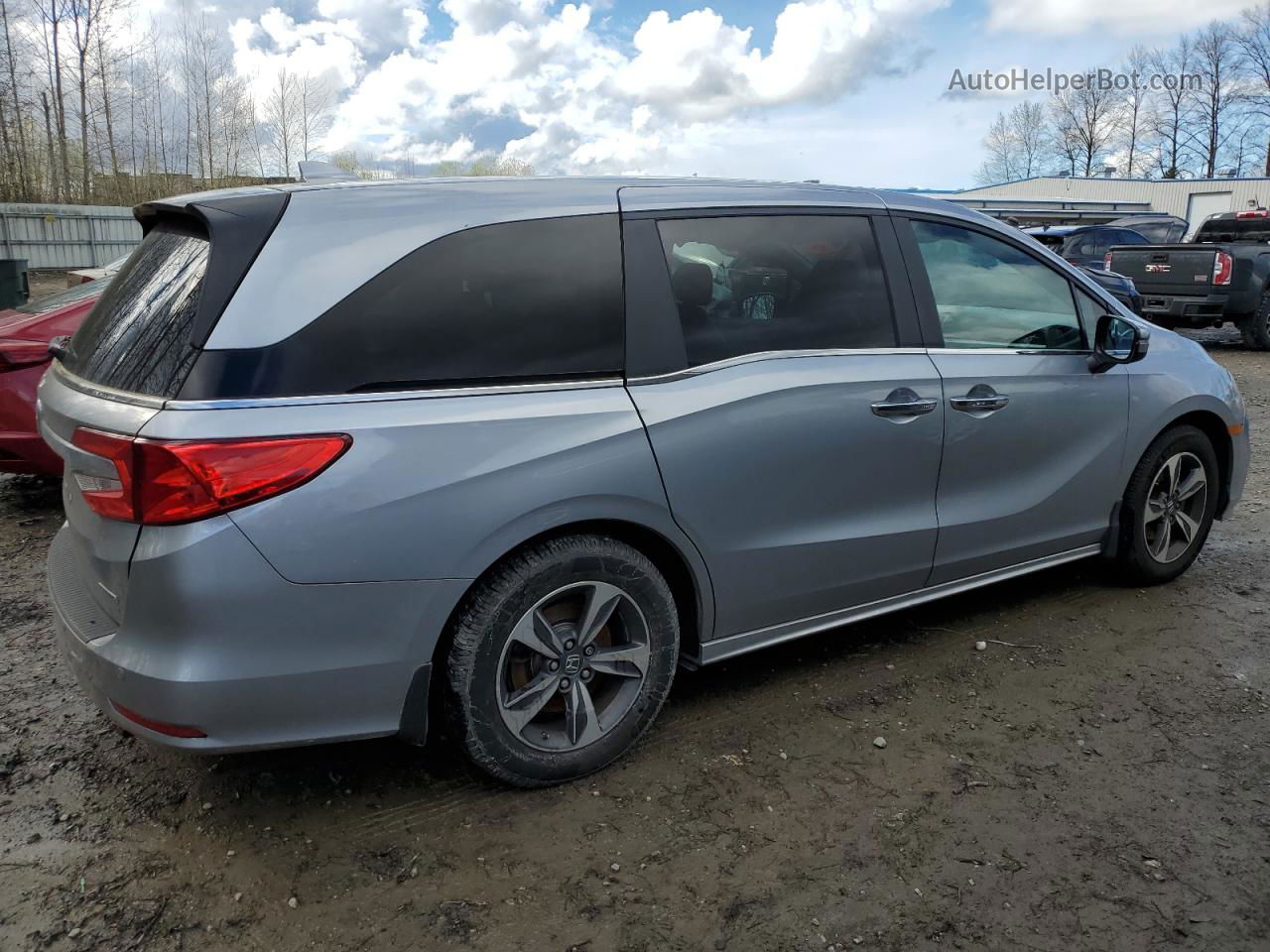 2019 Honda Odyssey Touring Серебряный vin: 5FNRL6H82KB120379