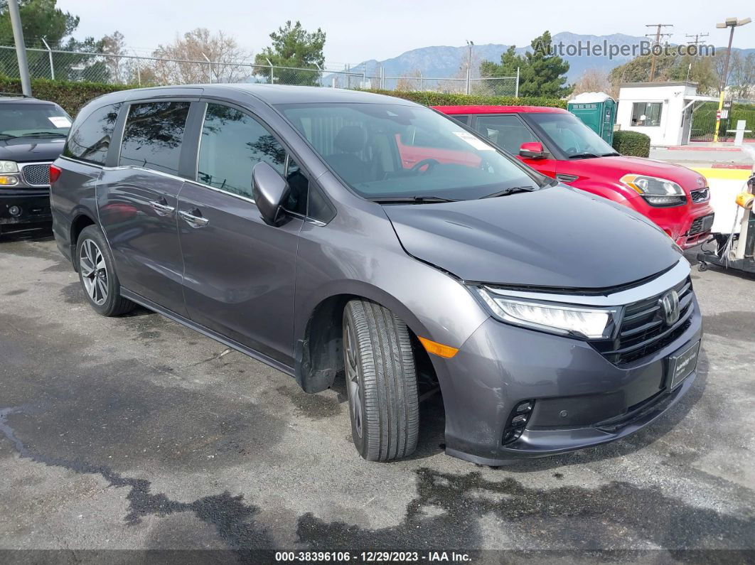 2021 Honda Odyssey Touring Gray vin: 5FNRL6H82MB021421