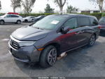 2021 Honda Odyssey Touring Gray vin: 5FNRL6H82MB021421