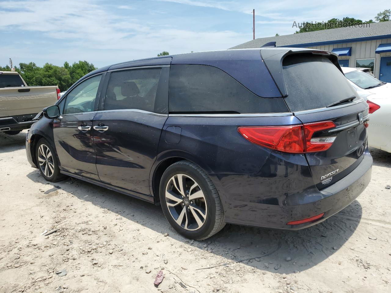 2021 Honda Odyssey Touring Синий vin: 5FNRL6H83MB015482