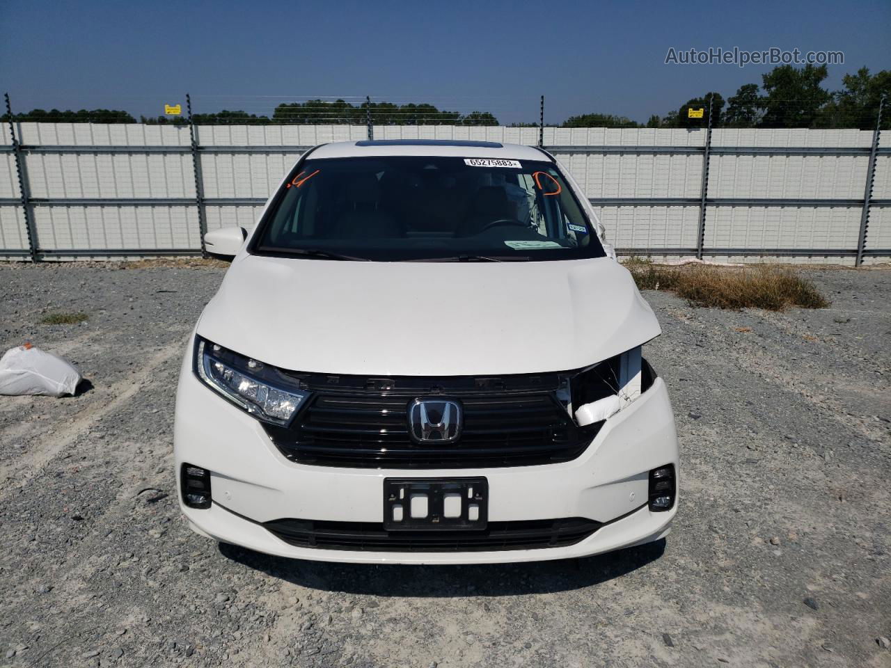 2021 Honda Odyssey Touring White vin: 5FNRL6H84MB010968