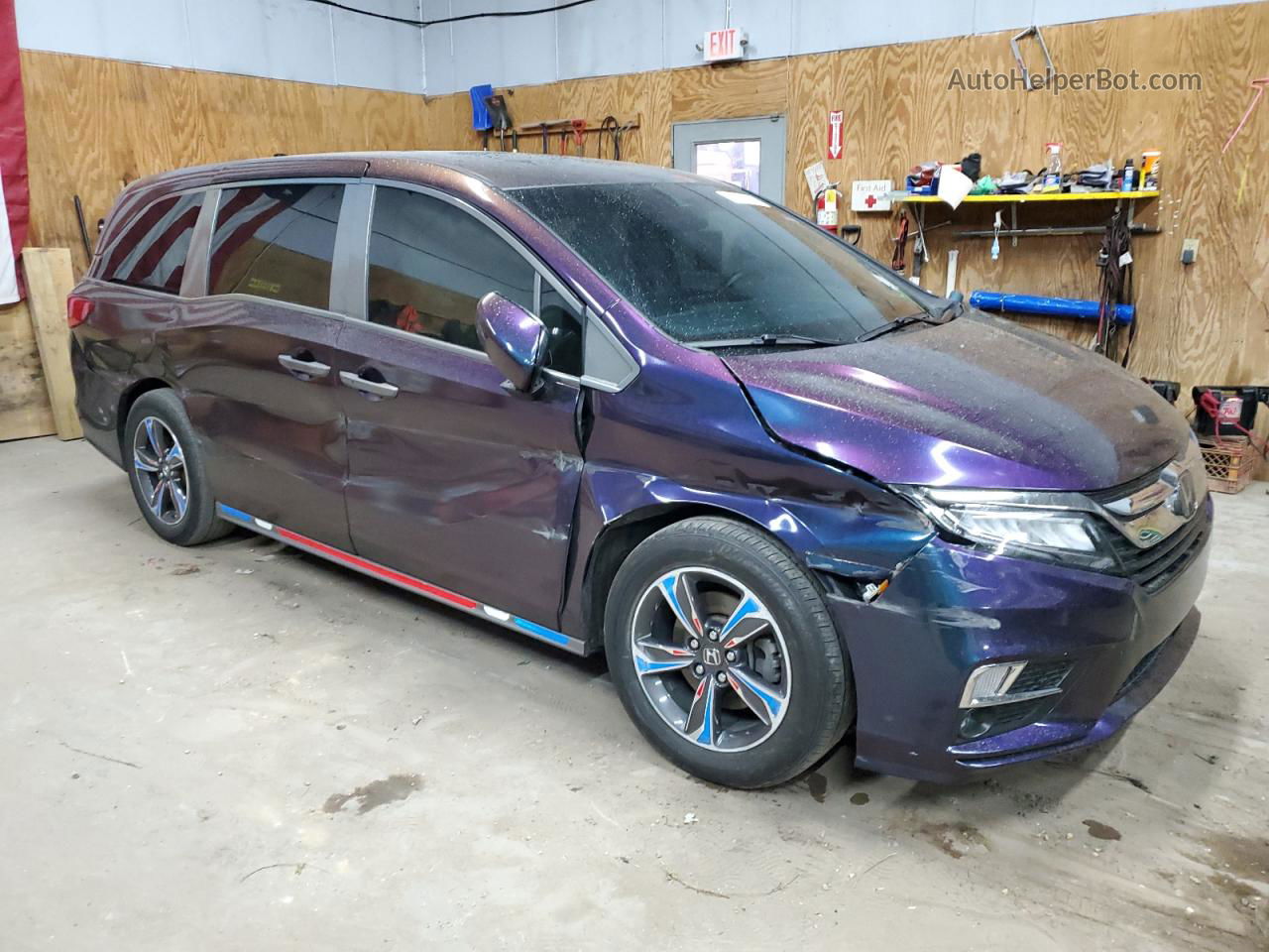 2020 Honda Odyssey Touring Purple vin: 5FNRL6H86LB031187