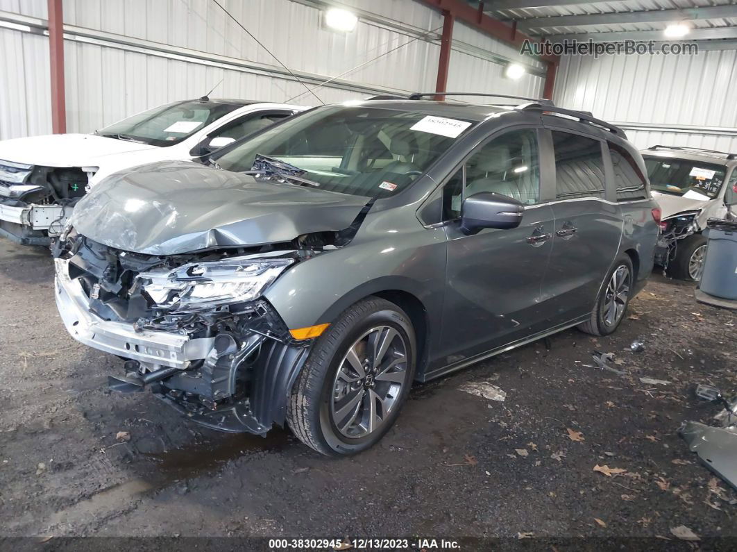 2021 Honda Odyssey Touring Gray vin: 5FNRL6H86MB001320