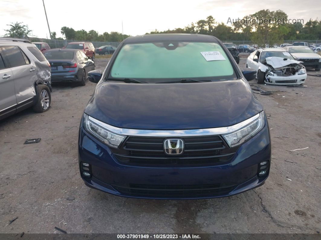 2021 Honda Odyssey Touring Dark Blue vin: 5FNRL6H86MB011619