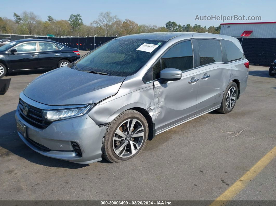 2021 Honda Odyssey Touring Silver vin: 5FNRL6H87MB028008