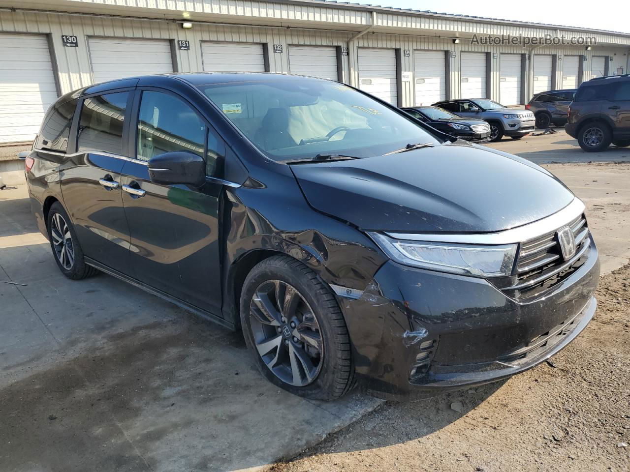 2021 Honda Odyssey Touring Black vin: 5FNRL6H87MB041552