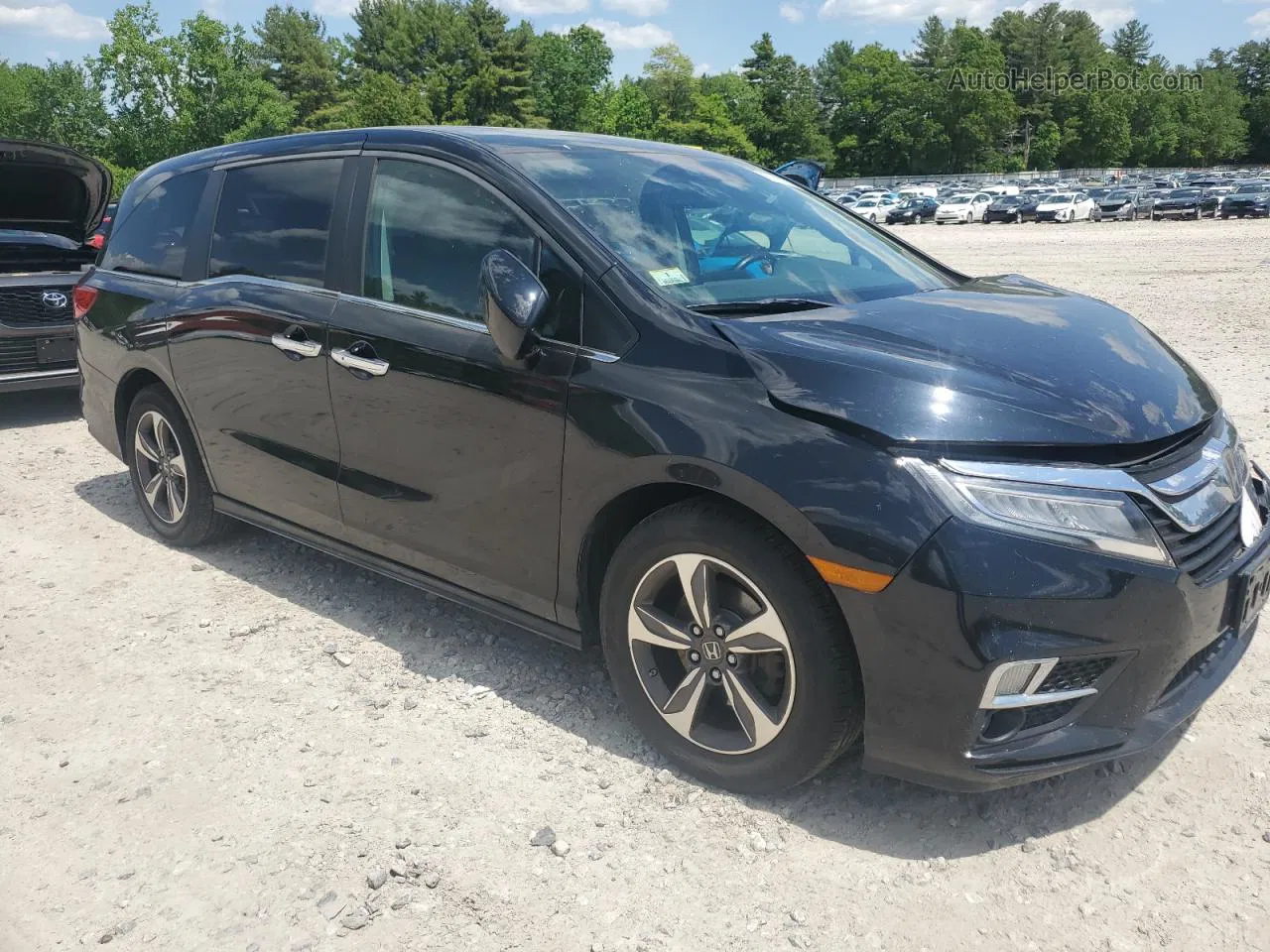 2019 Honda Odyssey Touring Black vin: 5FNRL6H88KB042528