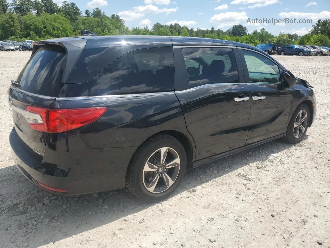 2019 Honda Odyssey Touring Black vin: 5FNRL6H88KB042528