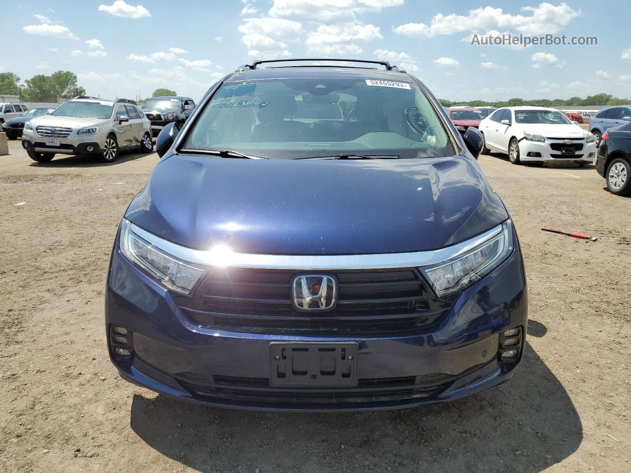 2021 Honda Odyssey Touring Blue vin: 5FNRL6H88MB011475