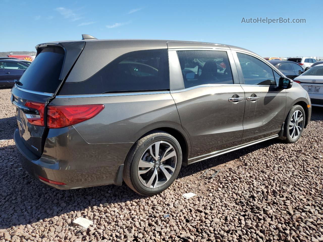 2021 Honda Odyssey Touring Серый vin: 5FNRL6H88MB039776