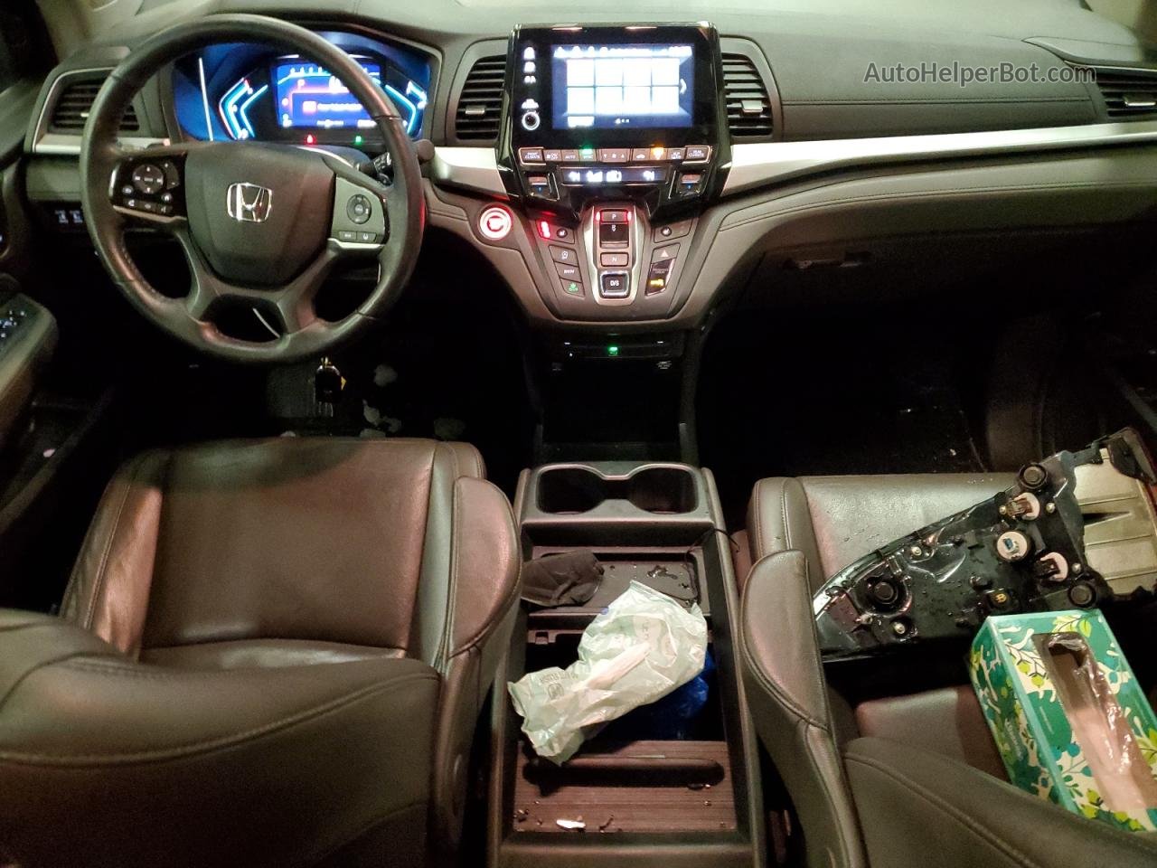 2019 Honda Odyssey Touring Gray vin: 5FNRL6H89KB071231
