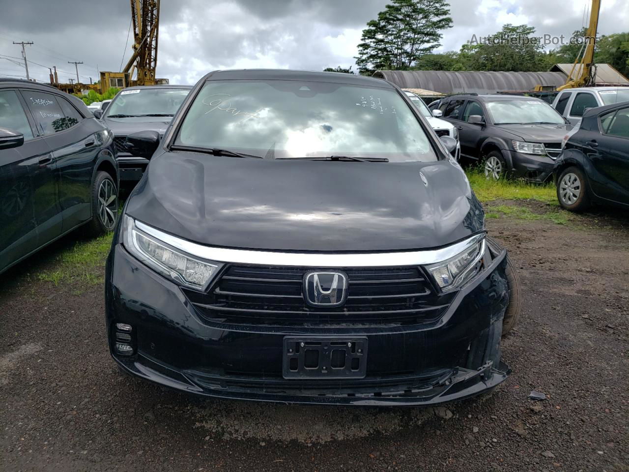 2021 Honda Odyssey Touring Black vin: 5FNRL6H89MB008195