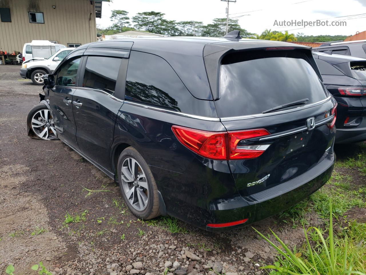 2021 Honda Odyssey Touring Black vin: 5FNRL6H89MB008195