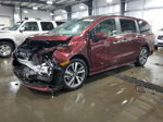 2021 Honda Odyssey Touring Burgundy vin: 5FNRL6H89MB008729