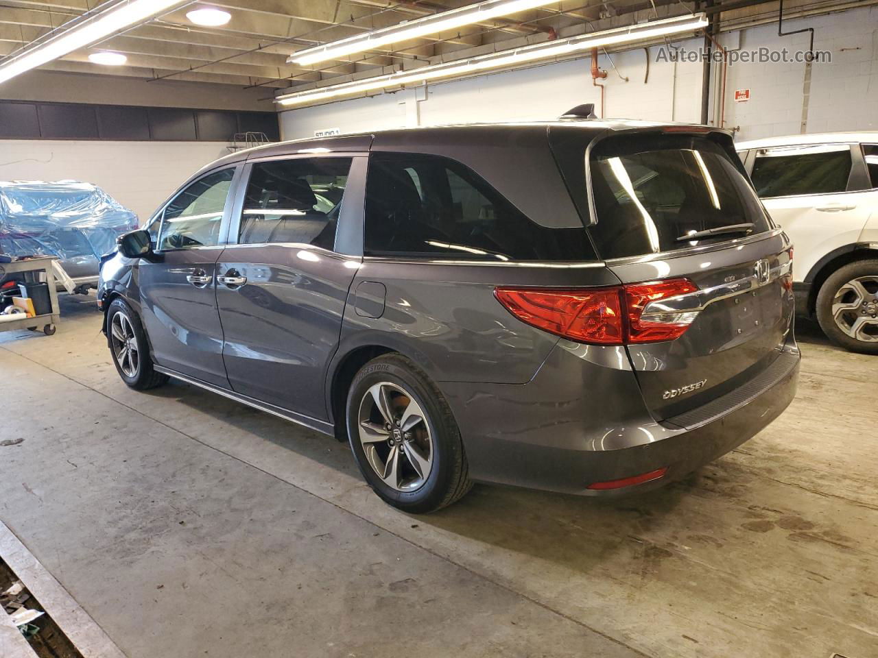 2019 Honda Odyssey Touring Gray vin: 5FNRL6H8XKB119948