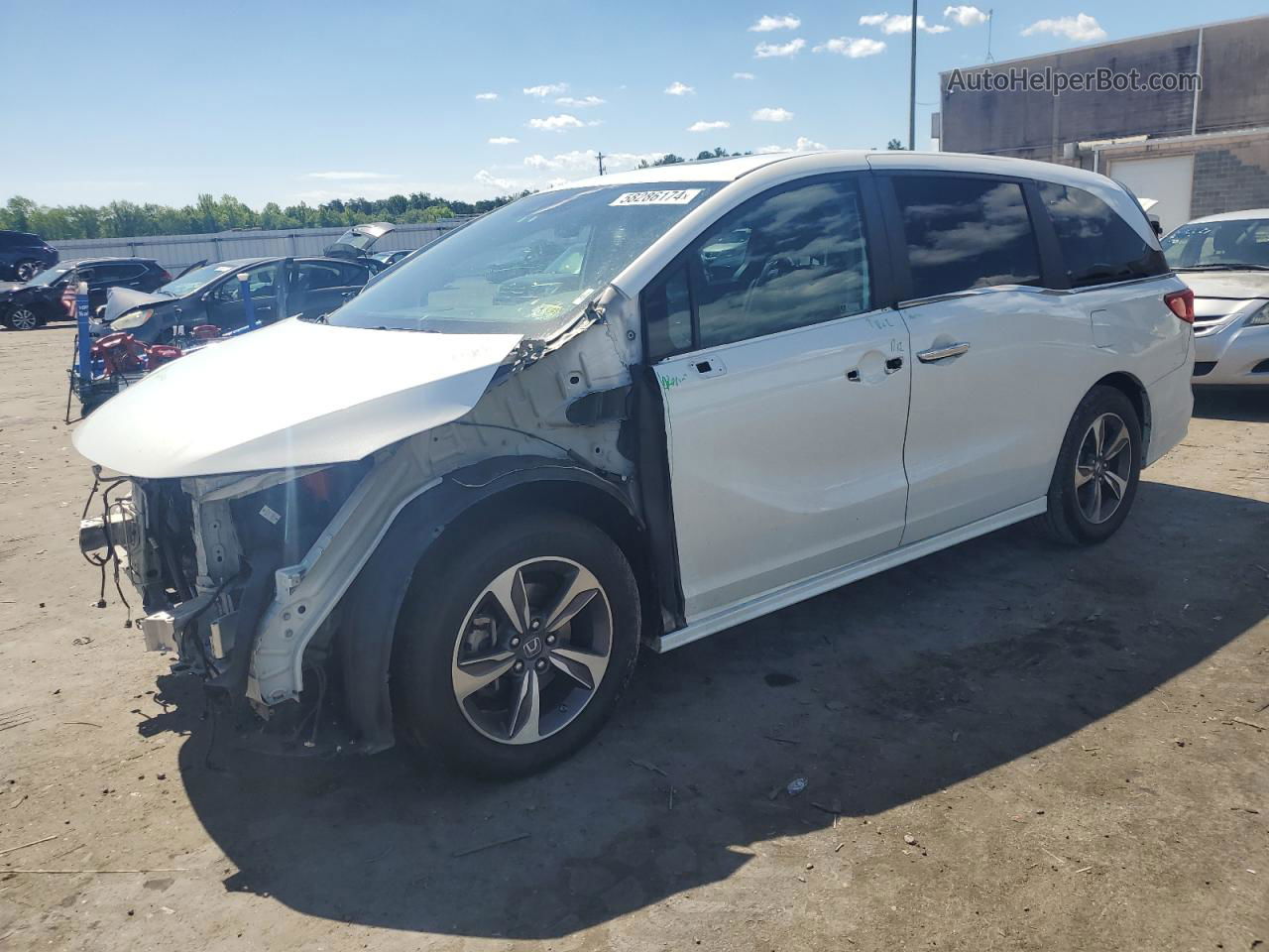 2020 Honda Odyssey Touring Белый vin: 5FNRL6H8XLB007619