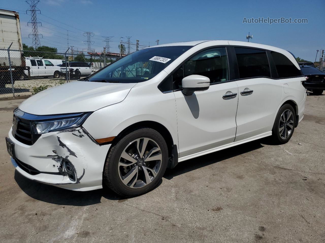 2021 Honda Odyssey Touring White vin: 5FNRL6H8XMB037799