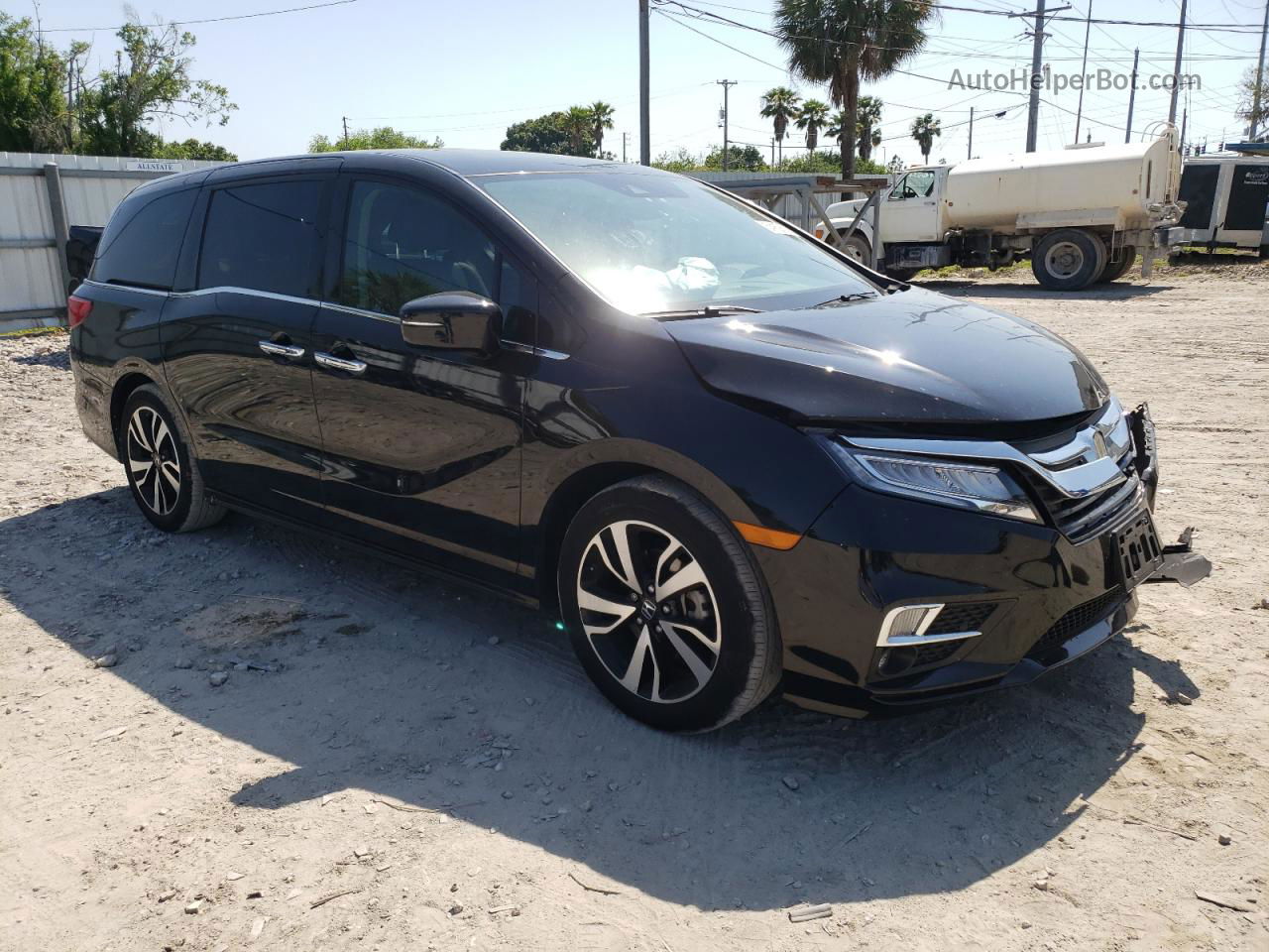 2020 Honda Odyssey Elite Черный vin: 5FNRL6H90LB033915