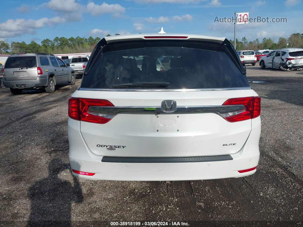 2020 Honda Odyssey Elite White vin: 5FNRL6H90LB038452