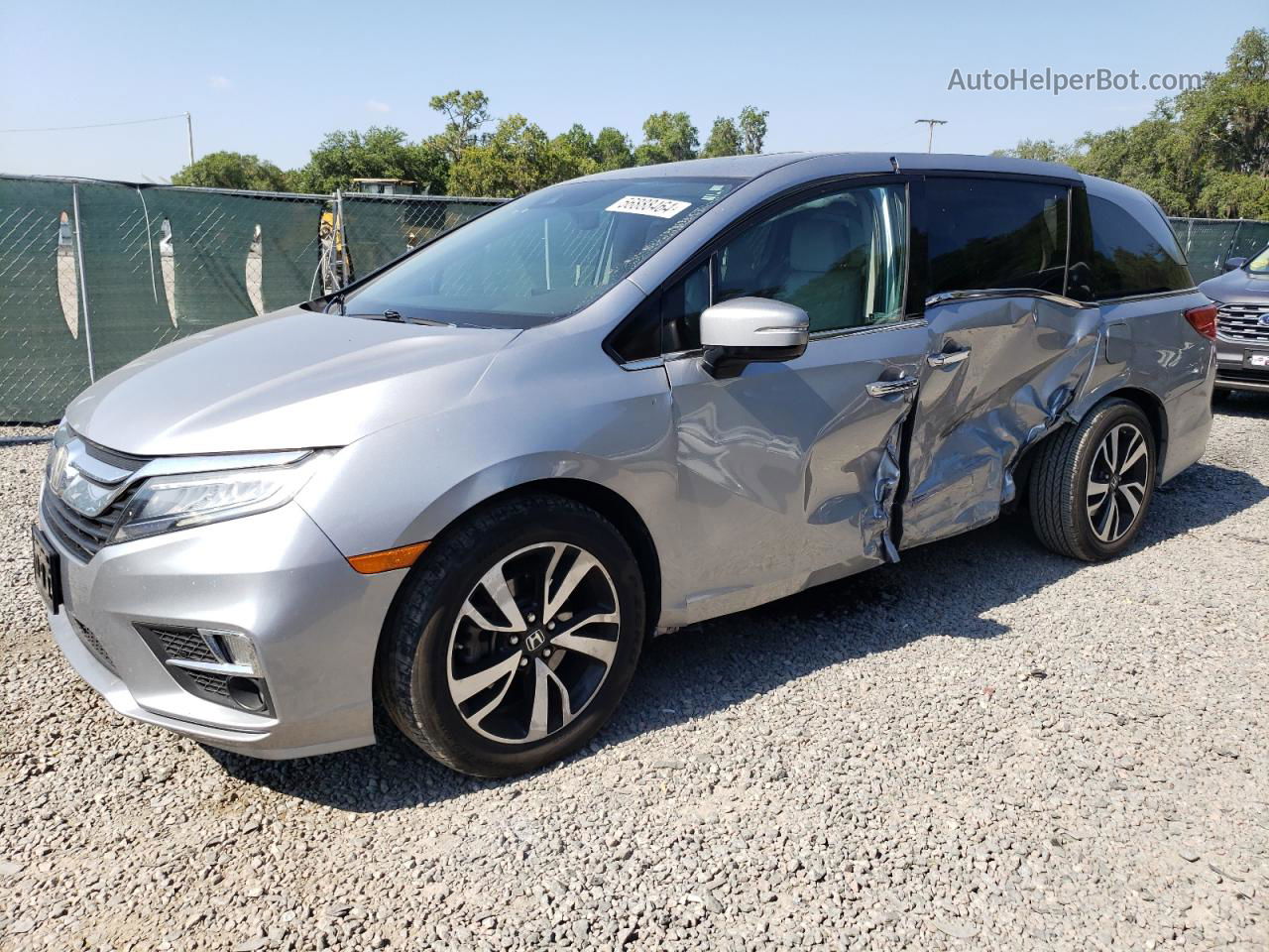 2020 Honda Odyssey Elite Серебряный vin: 5FNRL6H90LB057390