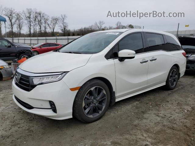 2021 Honda Odyssey Elite White vin: 5FNRL6H90MB000057