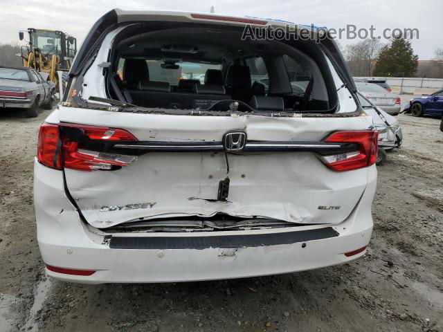 2021 Honda Odyssey Elite White vin: 5FNRL6H90MB000057