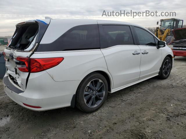 2021 Honda Odyssey Elite White vin: 5FNRL6H90MB000057