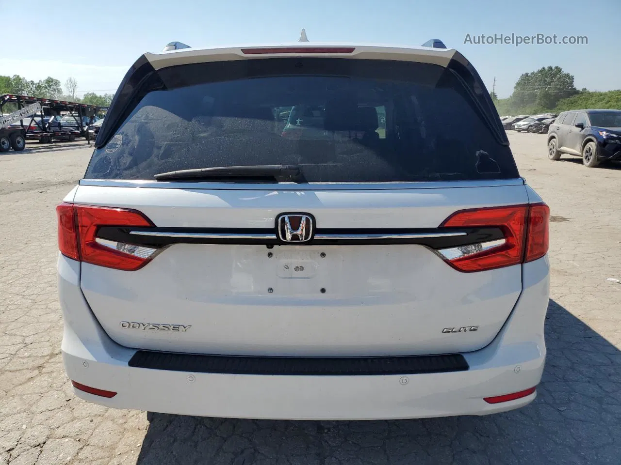 2021 Honda Odyssey Elite White vin: 5FNRL6H90MB012998