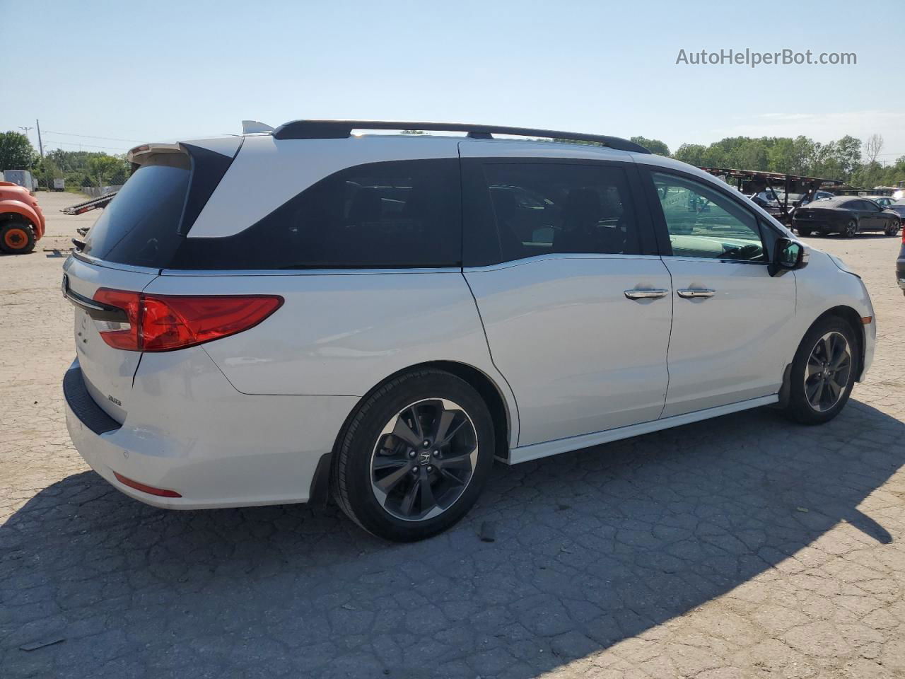 2021 Honda Odyssey Elite White vin: 5FNRL6H90MB012998