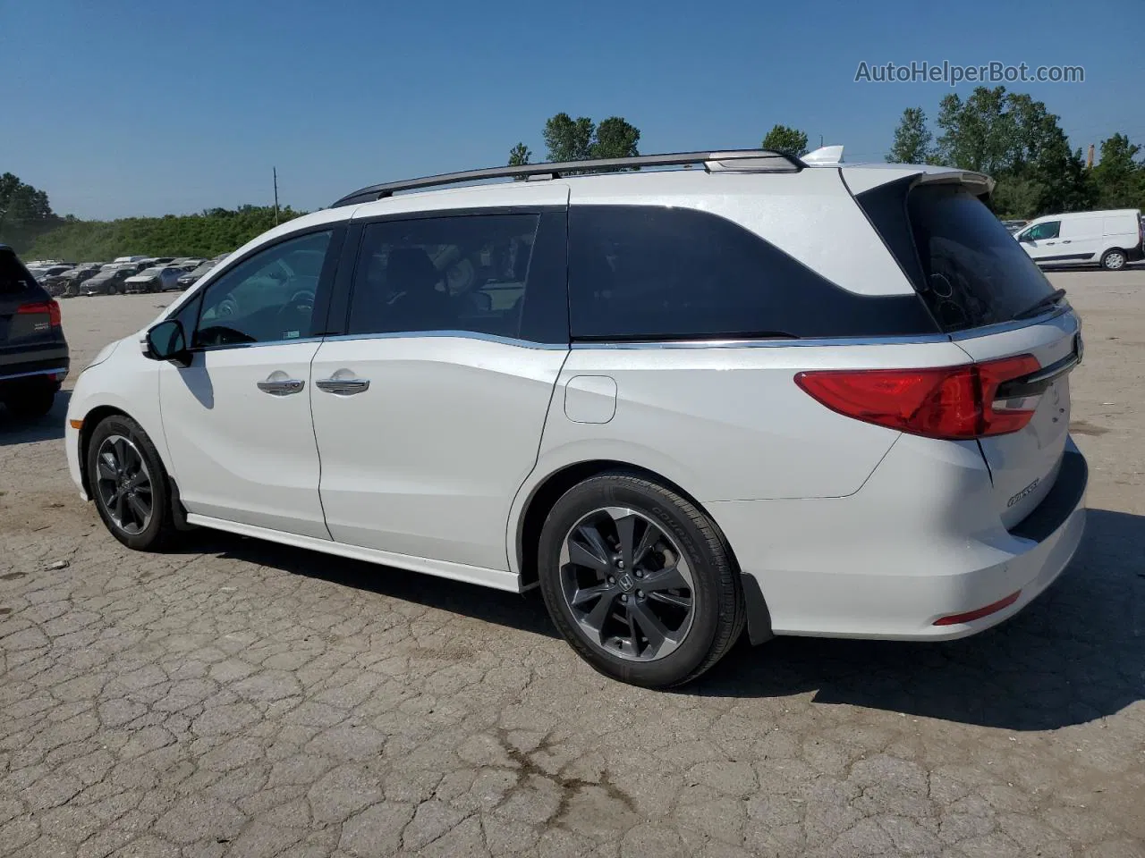 2021 Honda Odyssey Elite White vin: 5FNRL6H90MB012998