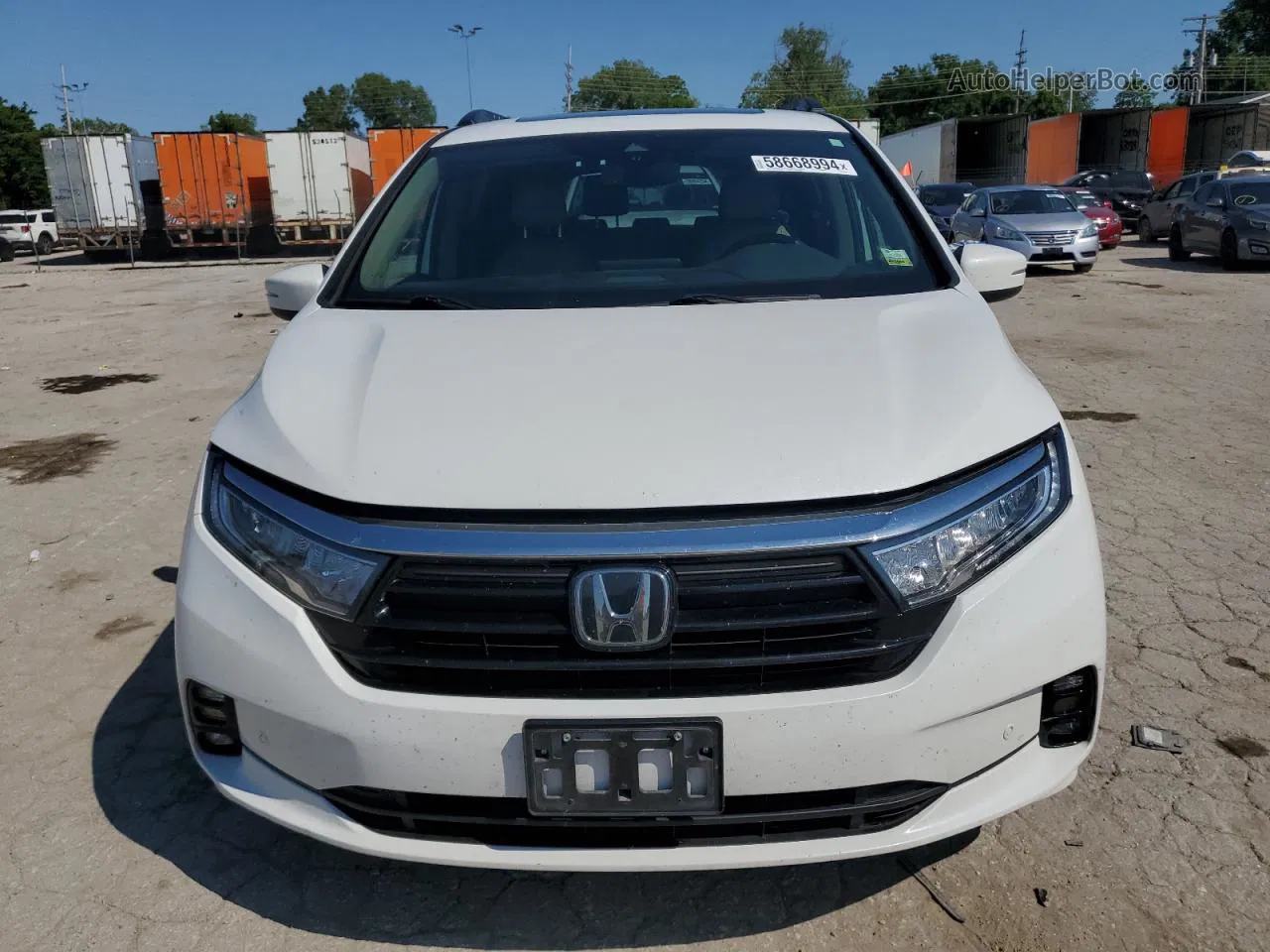 2021 Honda Odyssey Elite White vin: 5FNRL6H90MB012998