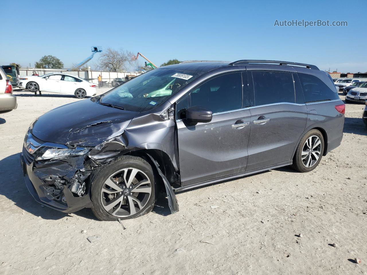 2019 Honda Odyssey Elite Gray vin: 5FNRL6H91KB048521